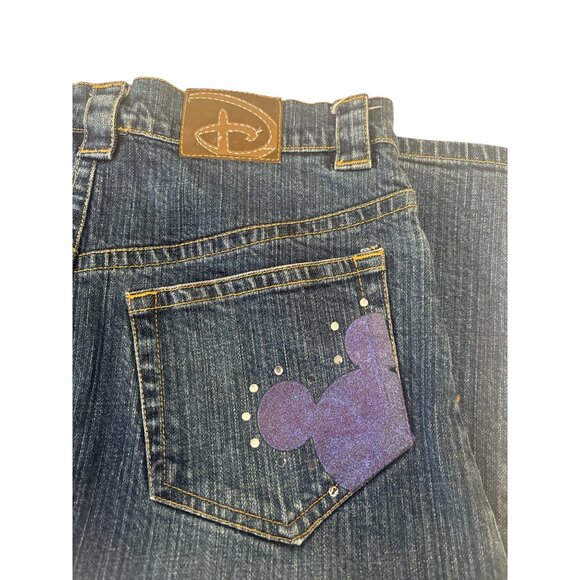 Disney Store Mickey Mouse Denim Skirt | Y2K Rhinestone Embellished | Y2K Revival - Picture 7 of 7